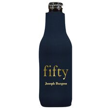 Big Number Fifty Bottle Huggers