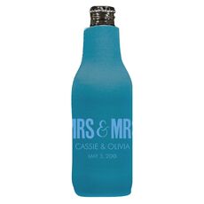 Bold Mrs & Mrs Bottle Huggers