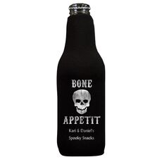 Bone Appetit Skull Bottle Koozie