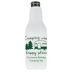 Camping Is My Happy Place Bottle Huggers