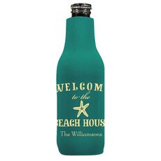 Welcome to the Beach House Bottle Koozie