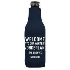 Welcome To Our Winter Wonderland Bottle Huggers