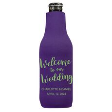 Welcome to our Wedding Bottle Koozie