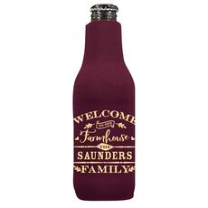 Welcome To Our Farmhouse Bottle Huggers