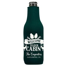 Welcome to Our Cabin Bottle Huggers