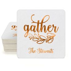 Gather Square Coasters