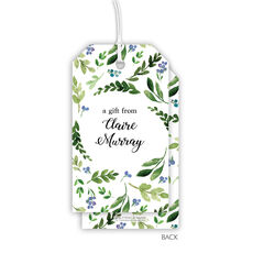 Green Sprigs and Buds Hanging Gift Tags