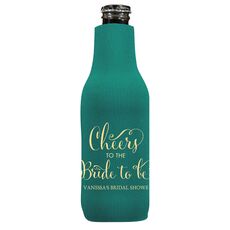Cheers To The Bride To Be Bottle Koozie