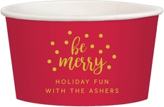 Confetti Dots Be Merry Treat Cups