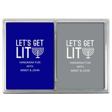 Let's Get Lit Double Deck Playing Cards