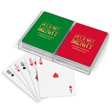 Let's Get Merry Double Deck Playing Cards