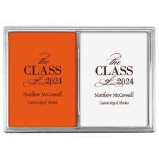 Classic Class of Graduation Double Deck Playing Cards