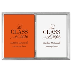 Classic Class of Graduation Double Deck Playing Cards