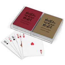 Mistletoe and Merlot Double Deck Playing Cards
