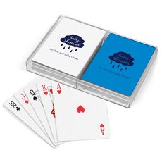 Baby Shower Cloud Double Deck Playing Cards