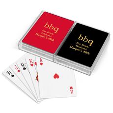 Big Word BBQ Double Deck Playing Cards