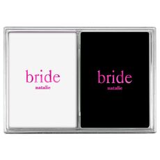 Big Word Bride Double Deck Playing Cards