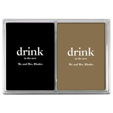 Big Word Drink Double Deck Playing Cards