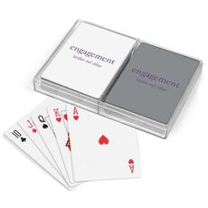 Big Word Engagement Double Deck Playing Cards