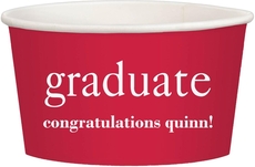Big Word Graduate Treat Cups