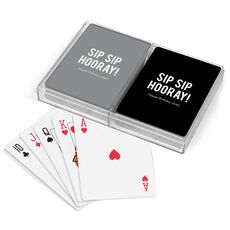 Bold Sip Sip Hooray Double Deck Playing Cards