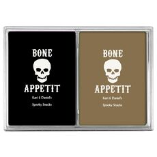 Bone Appetit Skull Double Deck Playing Cards
