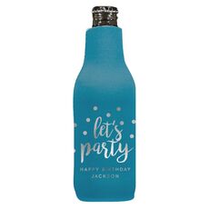 Confetti Dots Let's Party Bottle Huggers