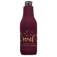 Confetti Dots Noel Bottle Koozie
