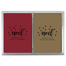 Confetti Dots Noel Double Deck Playing Cards