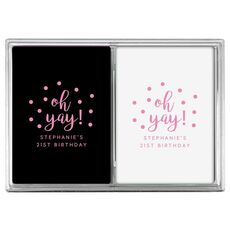 Confetti Dots Oh Yay! Double Deck Playing Cards