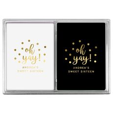 Confetti Dots Oh Yay! Double Deck Playing Cards