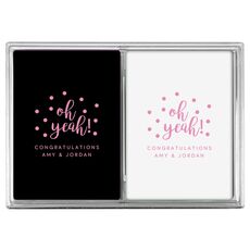 Confetti Dots Oh Yeah! Double Deck Playing Cards