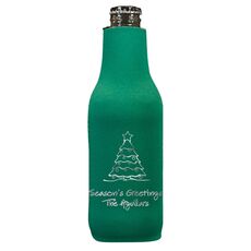 Decorative Christmas Tree Bottle Koozie