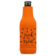 Confetti Dots Trick or Treat Bottle Huggers