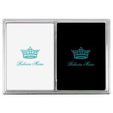 Delicate Princess Crown Double Deck Playing Cards