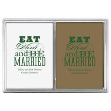 Eat Drink and Be Married Double Deck Playing Cards