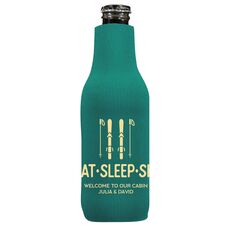 Eat Sleep Ski Bottle Huggers