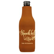 Thankful Bottle Koozie