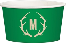 Antlers Initial Treat Cups
