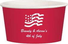 American Flag Treat Cups