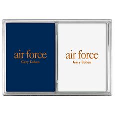 Big Word Air Force Double Deck Playing Cards