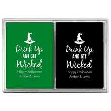 Drink Up and Get Wicked Double Deck Playing Cards