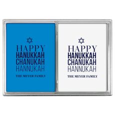 Hanukkah Chanukah Double Deck Playing Cards