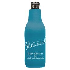 Expressive Script Blessed Bottle Huggers