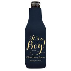 Elegant It's A Boy Bottle Huggers