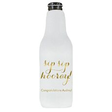 Elegant Sip Sip Hooray Bottle Huggers