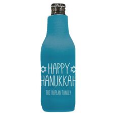 Hanukkah Jewish Stars Bottle Huggers