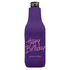 Fun Happy Birthday Bottle Koozie