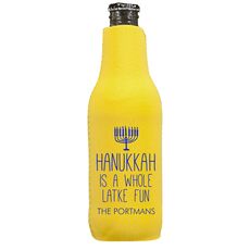 Latke Fun Hanukkah Bottle Huggers