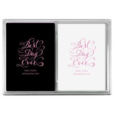 Whimsy Best Day Ever Double Deck Playing Cards